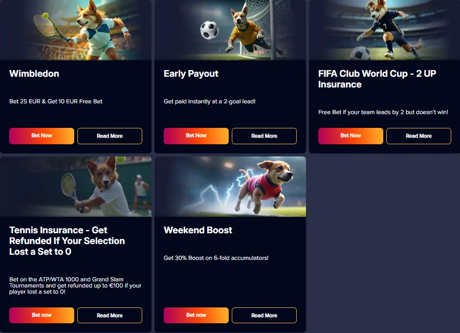 puppybet casino sport bonus